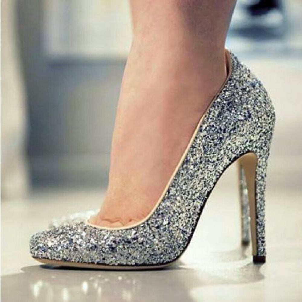 Jerome C. Rousseau "Aizza" Glitter Pumps